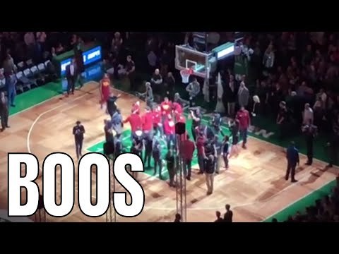 HUGE Boos For LEBRON JAMES & CAVS during Player Intros vs CELTICS