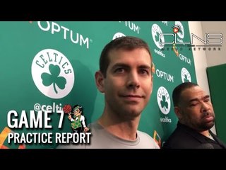 BRAD STEVENS Discusses Adjustments w KEVIN LOVE OUT for Game 7 vs CELTICS