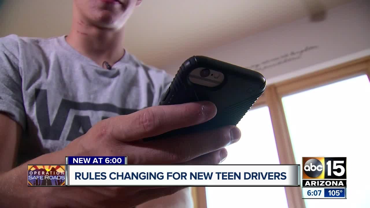 Rules changing for teen drivers on Arizona roads