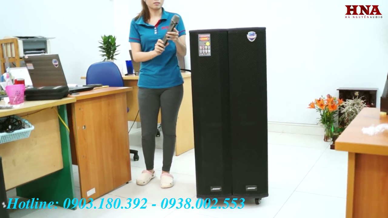 Loa Karaoke Di Động Công Suất Lớn Nhất Hiện Nay - Loa 5 Tấc Bass Đôi Bose DK-415