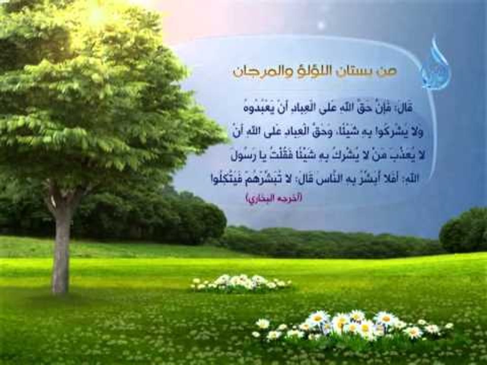 حديث من بستان اللؤلؤ والمرجان 9 يا معاذ هل تدري...
