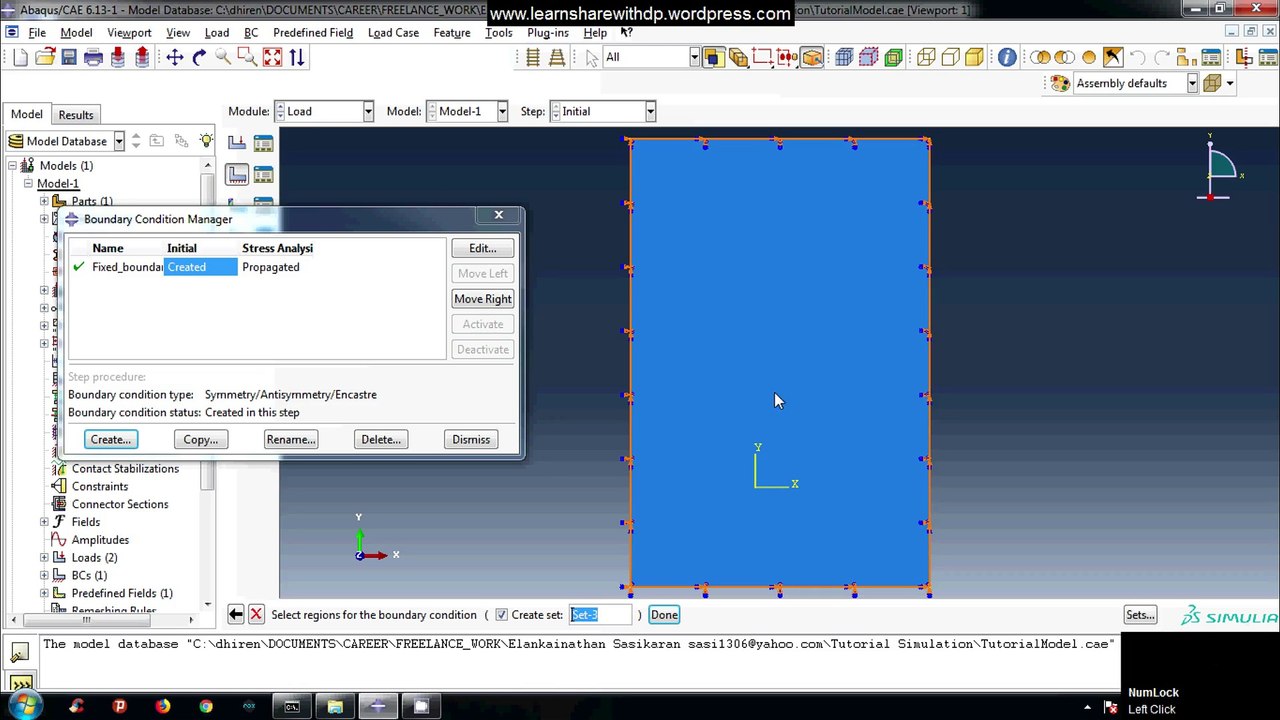 Fixed and Pinned boundary conditions