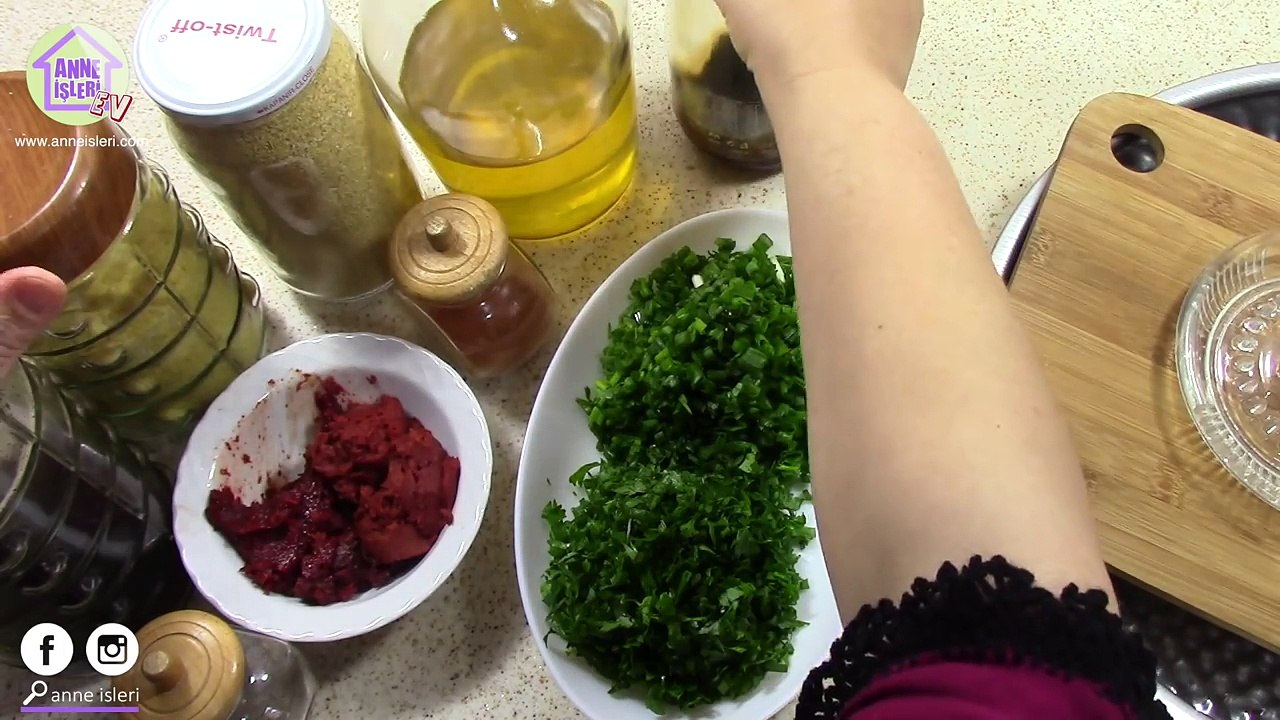 Canınız Çektiği Anda  Şip Şak  Yalancı Çiğ Köfte En Pratik  En Kolay   ve Lezzetli Şekilde