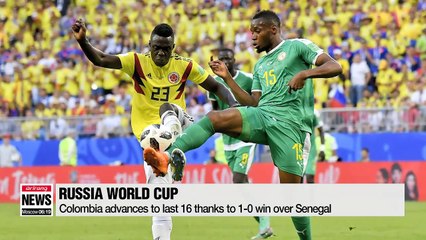 England, Belgium, Colombia and Japan progress