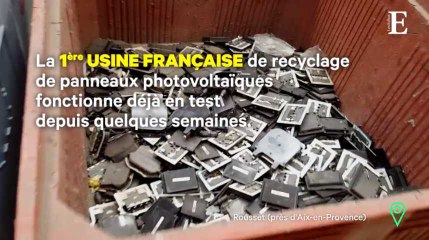 Veolia inaugure le premier site de recyclage de panneaux solaires
