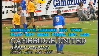 Cambridge United - Leicester City 10-05-1992 Division Two Play-off