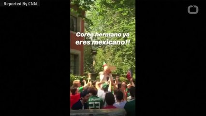 South Koreans Get Cheered In Mexico
