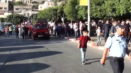 Batı Şeria'dan Gazze'ye Destek Gösterisi