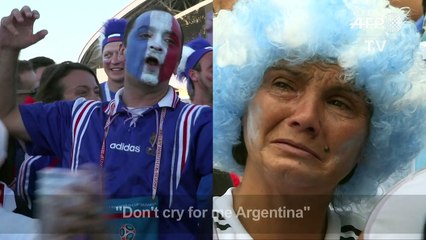 Polar opposites: heartbreak v joy for Argentina, France fans