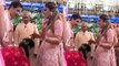 Shloka Mehta TOUCHES Akash Ambani's sister Isha Ambani's feet at engagement party !| FilmiBeat