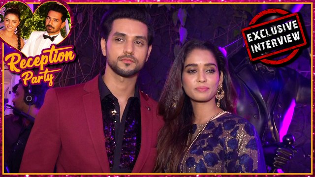 Shakti Arora And Neha Saxena CUTE Interview | Rubina Dilaik And Abhinav Shukla Wedding Reception