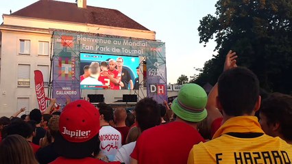 Tournai: Ambiance du match des Diables