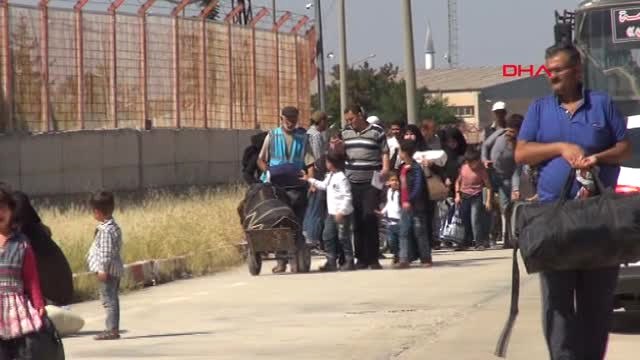 Kilis Bayram Ziyaretine Giden 7 Bin Suriyeli Döndü