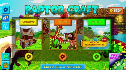 RaptorCraft 3D: Survival Craft ► Dangerous Worlds - GAMEPLAY 5