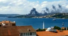 Beykoz Yalıköy'de Diriliş Ertuğrul Dizisinin Çekildiği Fabrikada Yangın Çıktı