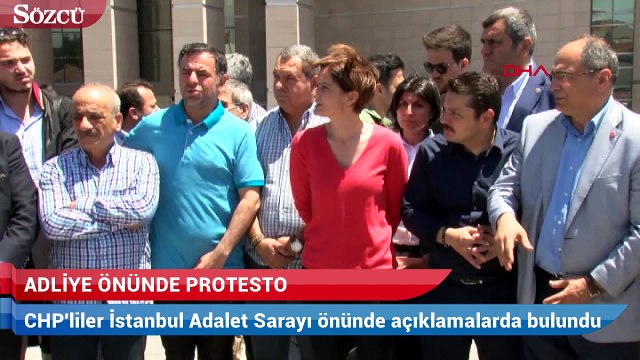 Eren Erdem tutuklanmasına adli önünde protesto