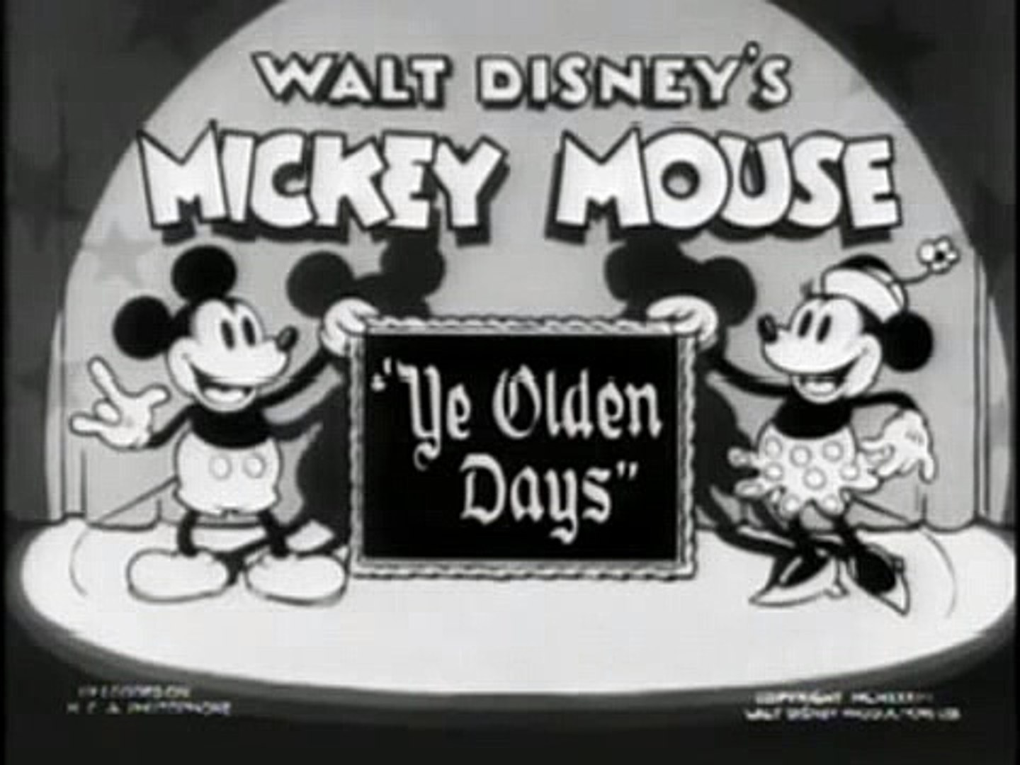 キシマ　ミッキー　ランプ　Mickey Mouse Ye Olden Days Mickey Mouse: Ye Olden Days (1933) 4K Remastered and