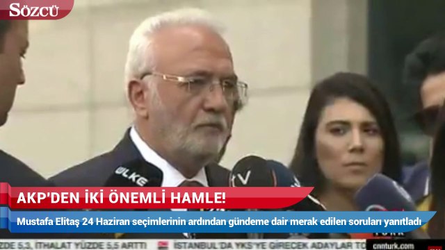 Ak parti Grup Başkan Vekili Mustafa Elitaş