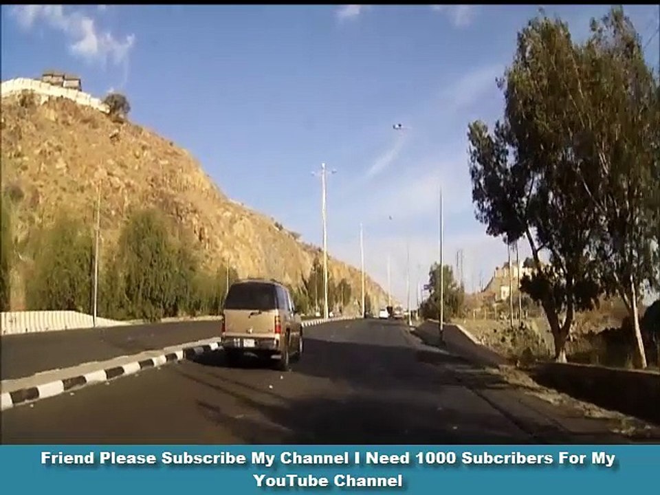 Taif Capital Of Saudi Arabian City Road Trip Mountains Summer.  طایف شہر سعودی عرب سے مکہ کا روڈ ٹرپ