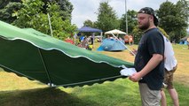 Les festivaliers s’installent aux Bichoiseries