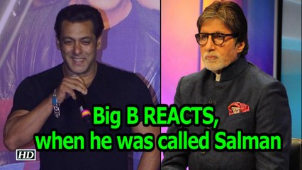 Big B REACTS ,  when he was called Salman Khan in Glasgow