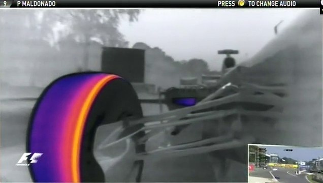 F1 Monza 2013 (FP3) Pastor Maldonado OnBoard (Thermal-Cam)