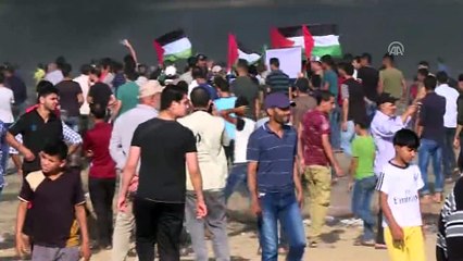 Gazze'deki Büyük Dönüş Yürüyüşü gösterileri devam ediyor (4) - HAN YUNUS