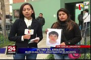 San Juan de Miraflores: mujer es asaltada y arrastrada  20 metros por delincuentes