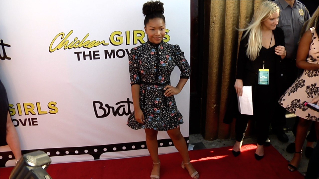 Laya DeLeon Hayes "Chicken Girls: The Movie" Premiere Red Carpet
