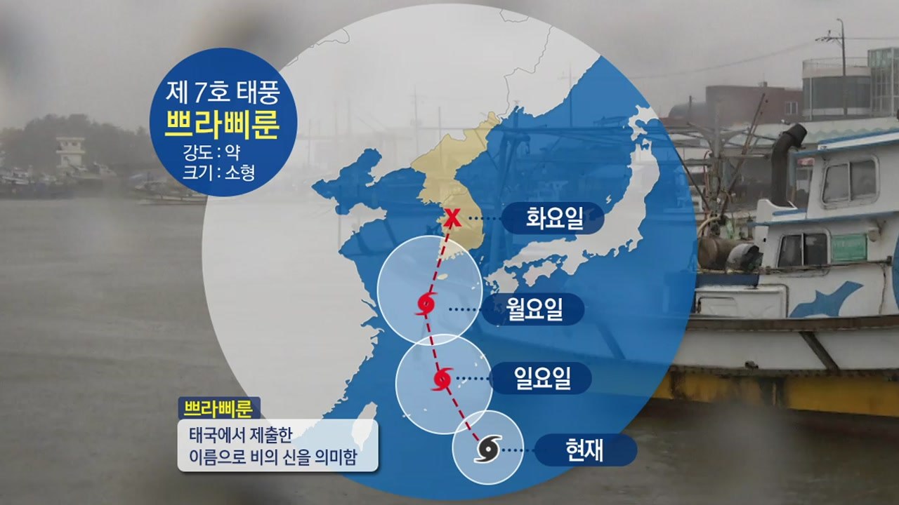 [날씨] 5년 만에 한반도 직접 상륙...태풍 '쁘라삐룬' 진로는? / YTN