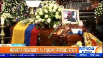 Ecuador dio el último adiós al equipo periodístico asesinado por disidencias de las FARC