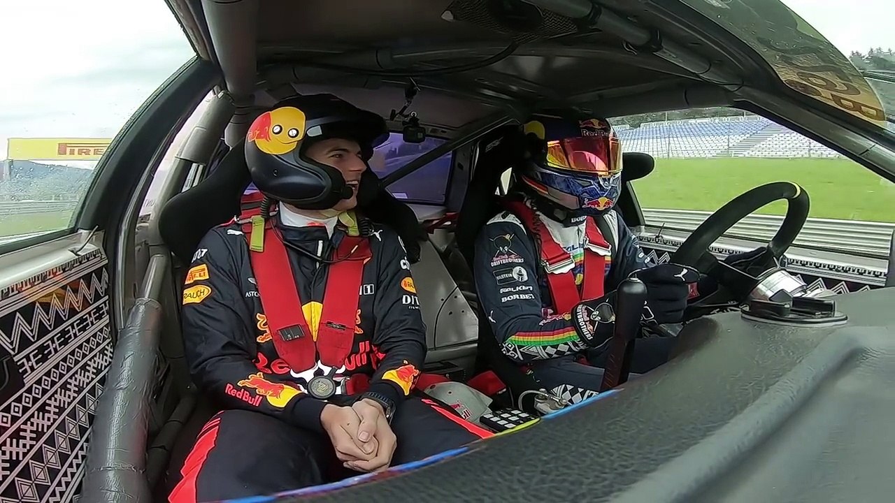 Daniel and Max drift like bros | Red Bull Driftbrothers at the Austrian Grand Prix