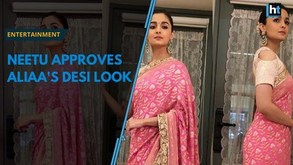 Alia Bhatt's desi look gets a nod from Neetu Kapoor on Instagram