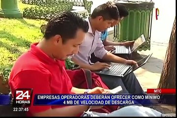 Operadoras deberán ofrecer como mínimo 4 megas de velocidad  de descarga en internet