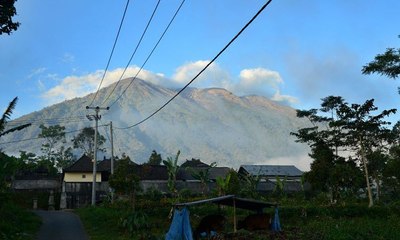 Aktivitas Gunung Agung Menurun