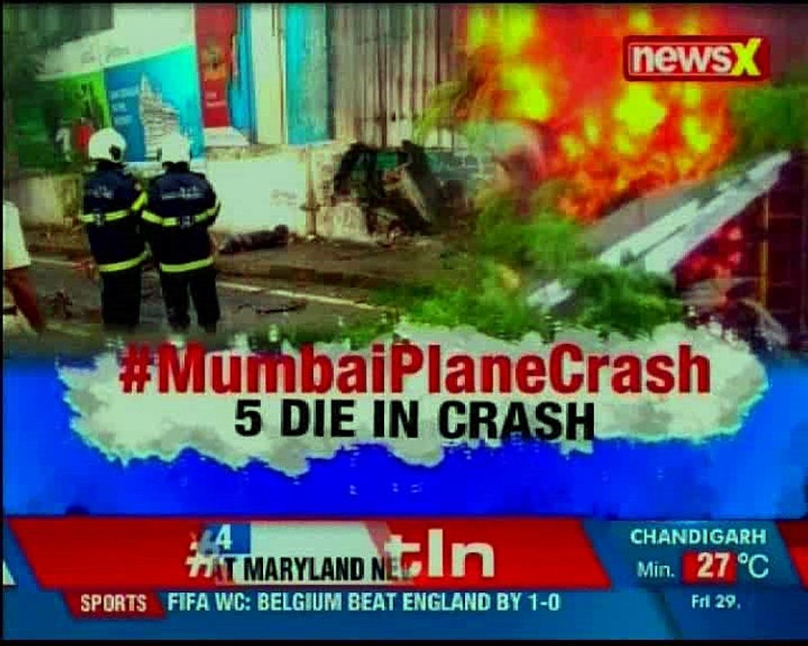 Mumbai Plane Crashes Chartered plane crashes in...