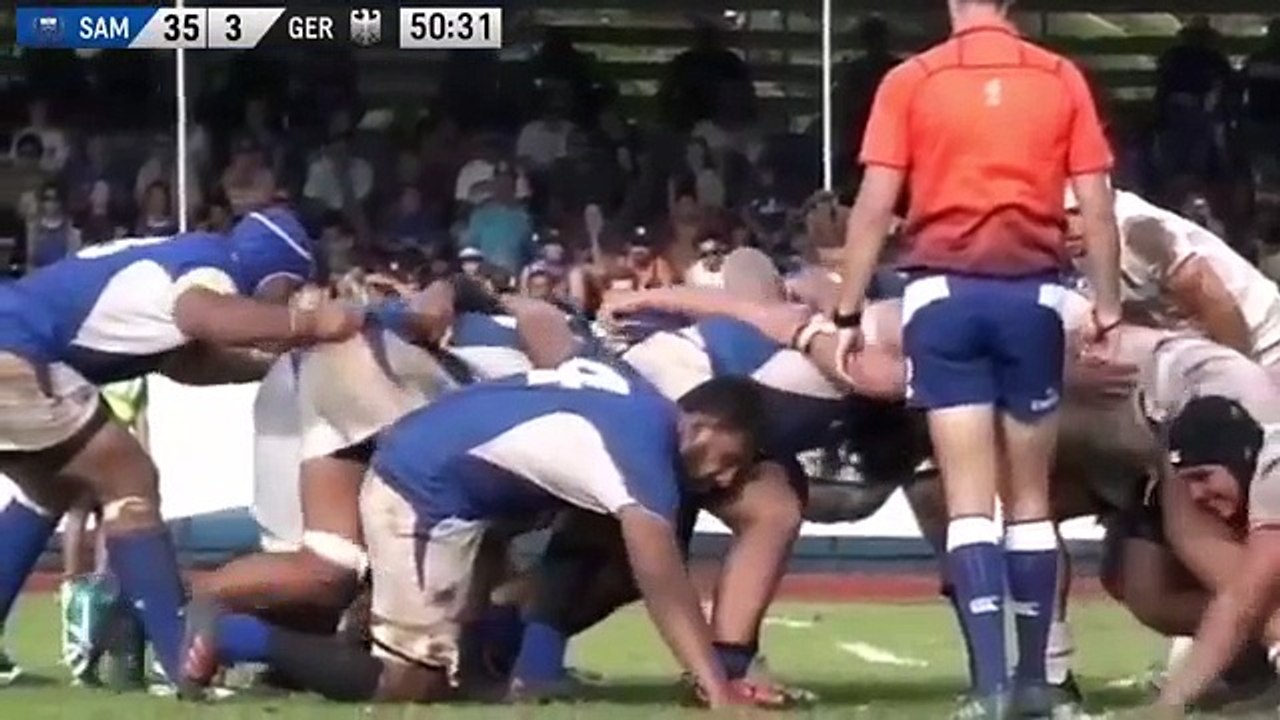 Les Samoa roulent sur l'Allemagne