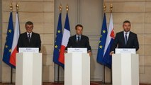 Déclarations à la presse avec Andrej Babis, Premier Ministre de la République tchèque et Peter Pellegrini, Premier Ministre de la République slovaque.