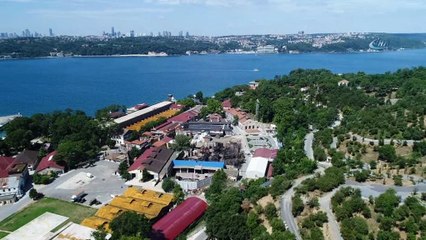 Küle dönen Diriliş Ertuğrul’un seti havadan görüntülendi