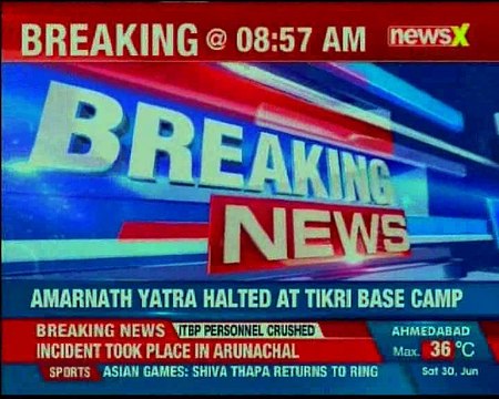 Over 1000 pilgrims reported stalled at Pahlagam and Balatal base camps, Amarnath Yatra halted