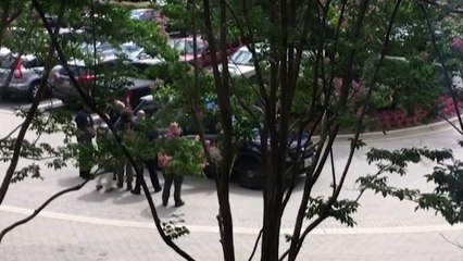 Amateur video shows man being arrested for Maryland shooting