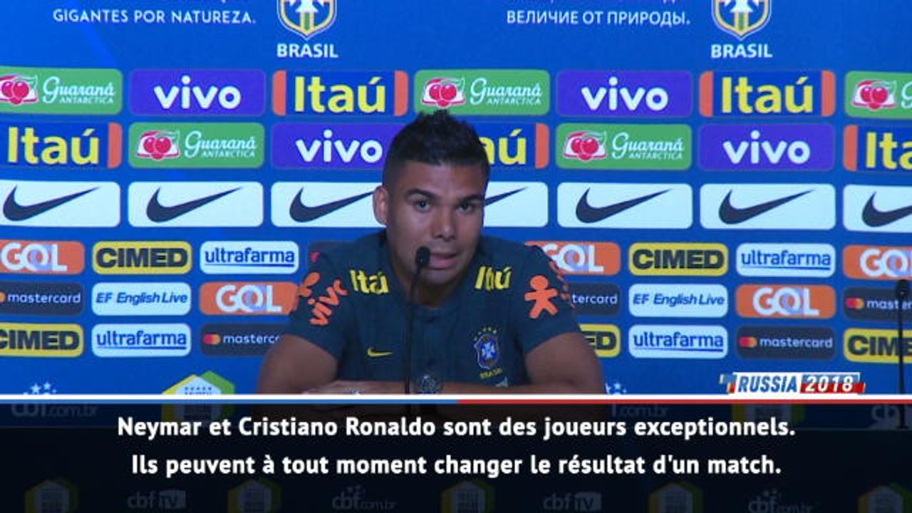 Brésil - Casemiro : "Neymar, Messi et Cristiano Ronaldo viennent d'un autre monde"