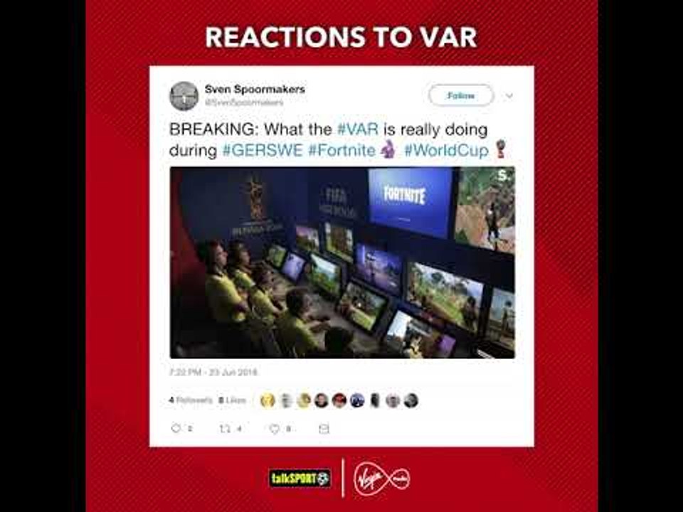 Amazing twitter reactions to VAR!