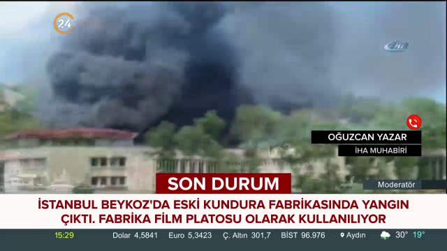 #SONDAKİKA Beykoz'da bulunan eski kundura fabrikasında yangın çıktı