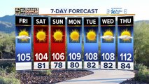 Sizzling hot temperatures in Valley next week