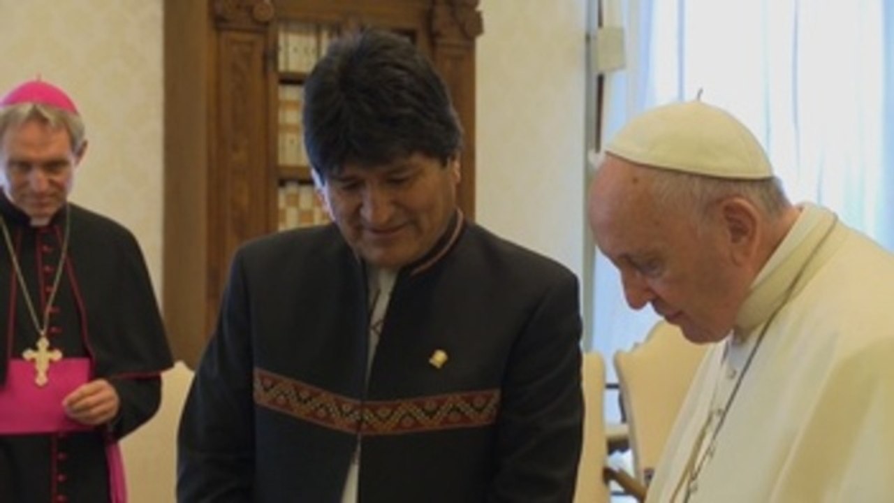 El papa recibió a Evo Morales y le animó a trabajar por la solidaridad y paz