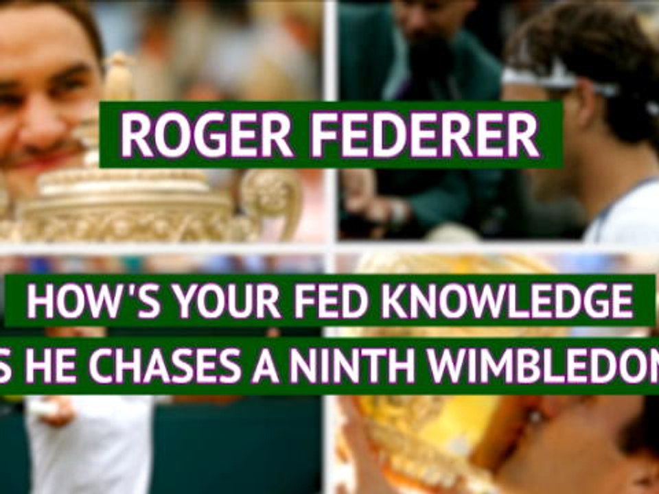 تنس: إختبار: ما مقدار معرفتكم عن نجاحات روجر فيديرر المبينة في ويمبلدون؟