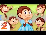 5 Little Monkeys | #ZouzouniaTV Nursery Rhymes & Kids Songs