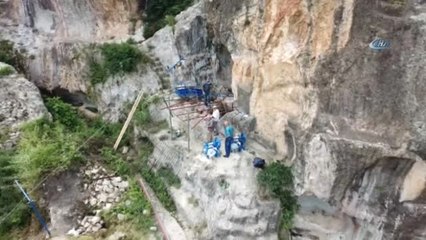 Tarihi Ünye Kalesi Havadan Görüntülendi