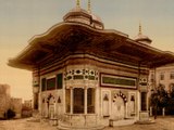Photochrom of the fountain of Sultan Ahmed, 19th century